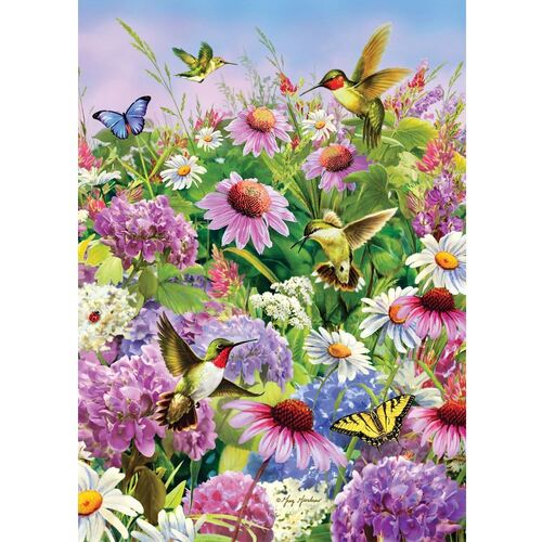 Holdson - Nature's Calling - Silver Star Hummingbirds Large Piece Puzzle 500pc