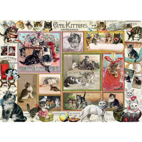 Holdson - Stamp & Collage - Kittens Puzzle 1000pc