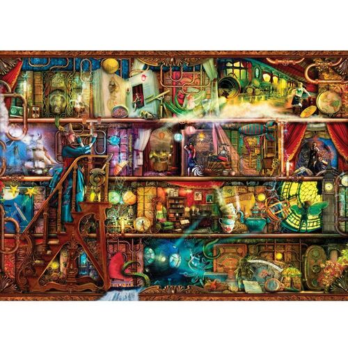 Holdson - Treat Yo' Shelf Steampunk Book Shelf Puzzle 1000pc