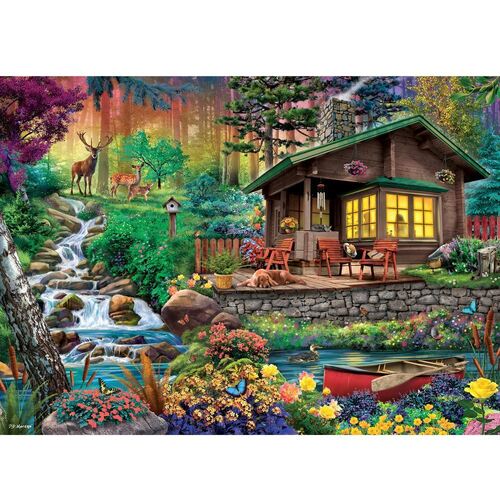 Holdson - Waters Edge Hillside Hideaway Puzzle 1000pc