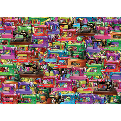 Holdson - Splash of Colour Sewing Machine Frenzy Puzzle 1000pc