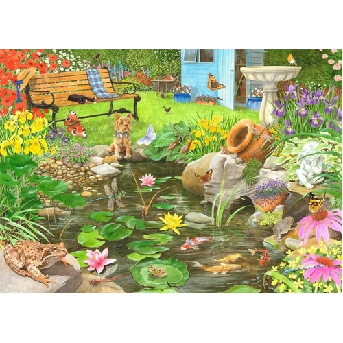 Holdson - Garden Visitors Frogs in the Pond Puzzle 1000pc