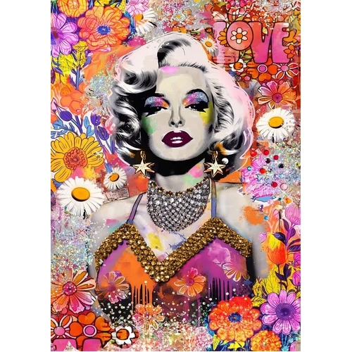 Holdson - Timeless Icons Marilyn Floral Puzzle 1000pc