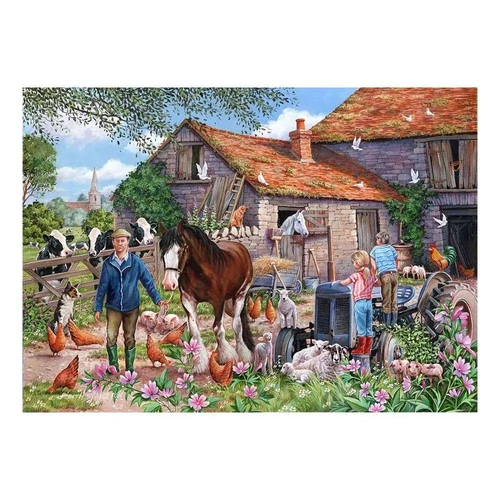 House of Puzzles - MacDonalds Farm Large Piece Puzzle 500pc