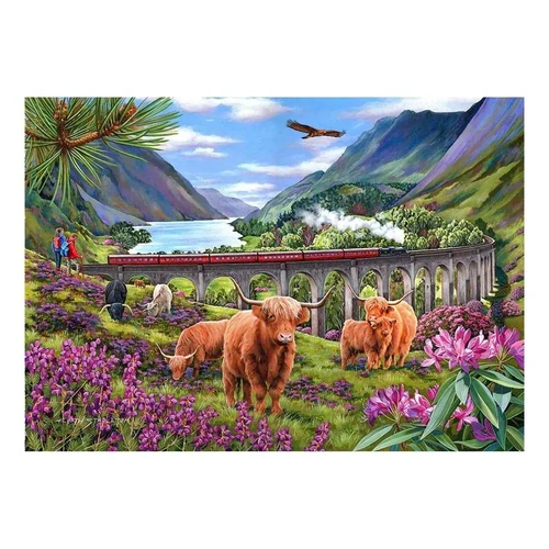 House of Puzzles - Glenfinnan Ladies Large Piece Puzzle 500pc
