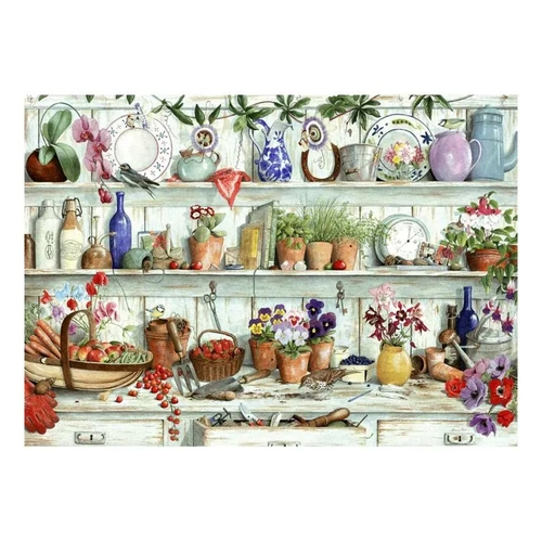 House of Puzzles - Posies & Produce Large Piece Puzzle 500pc