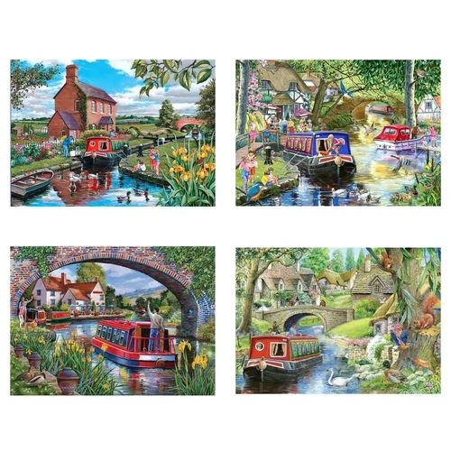 House of Puzzles - Cruising the Canals Puzzle 4 x 500pc