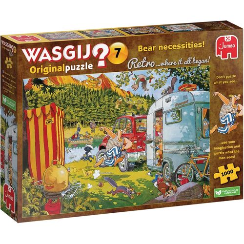 Jumbo - WASGIJ? Retro Original 7 Bear Necessities! Puzzle 1000pc