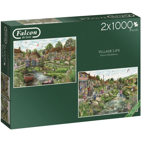 Jumbo - Village Life Puzzle 2 x 1000pc