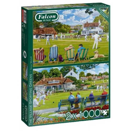 Jumbo - Village Sporting Green Puzzle 2 x 1000pc