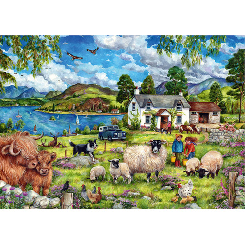 Jumbo - Highland Farm Puzzle 500pc