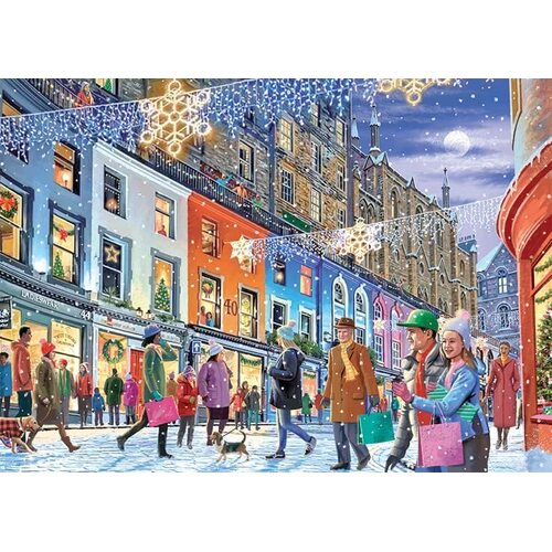 Jumbo - Christmas in Edinburgh Puzzle 1000pc