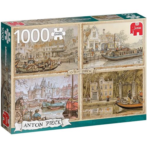 Jumbo - Anton Pieck Canal Boats Puzzle 1000pc