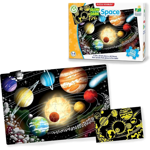 Learning Journey - Glow in the Dark Space Puzzle 100pc