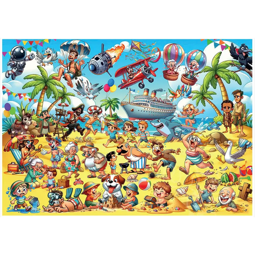 Magnolia - Chaos on the Beach Puzzle 1000pc