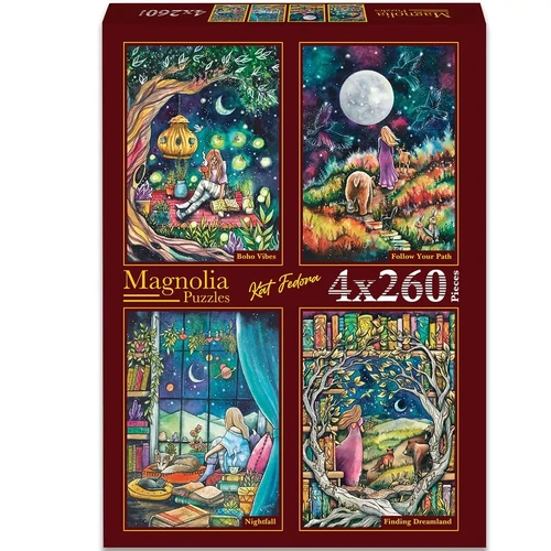 Magnolia - Kat Fedora (Set 1) Puzzle 4x260pc