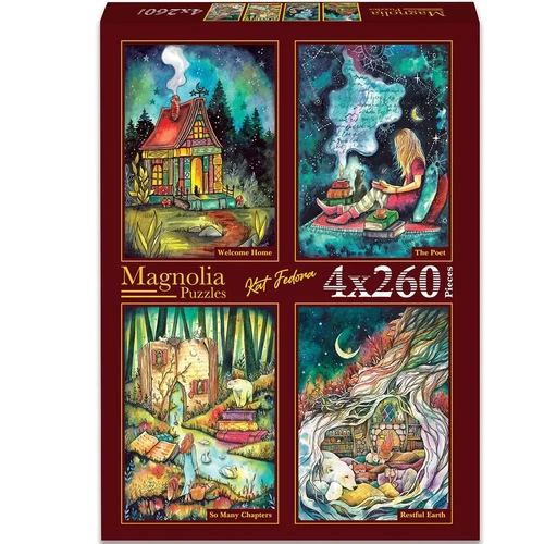 Magnolia - Kat Fedora (Set 2) Puzzle 4x260pc