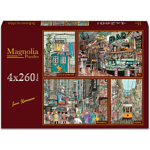 Magnolia - Inna Korneeva Puzzle 4x260pc