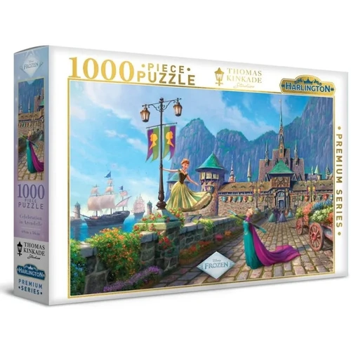 Harlington - Thomas Kinkade Disney Frozen Celebration in Arendelle Puzzle 1000pc