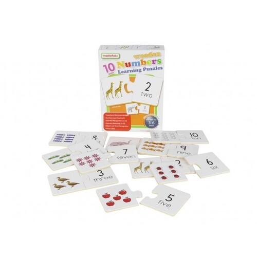 Masterkidz - Wooden Learning Puzzle Numbers