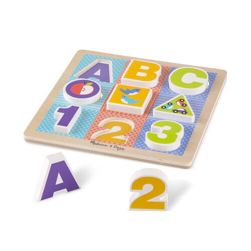Melissa & Doug - First Play - Chunky Puzzle - ABC/123