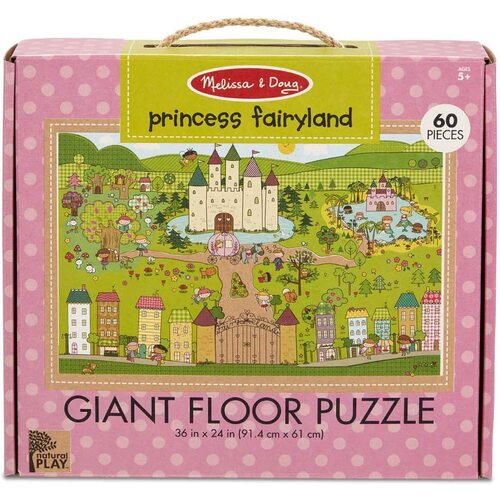 Melissa & Doug - Natural Play - Giant Floor Puzzle - Princess Fairyland 60pc