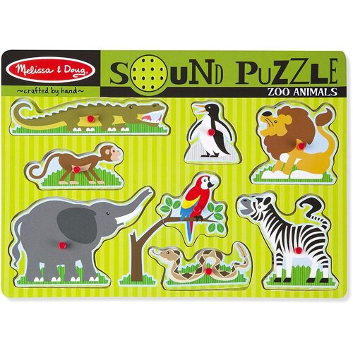 Melissa & Doug - Zoo Animals Sound Puzzle 8pc