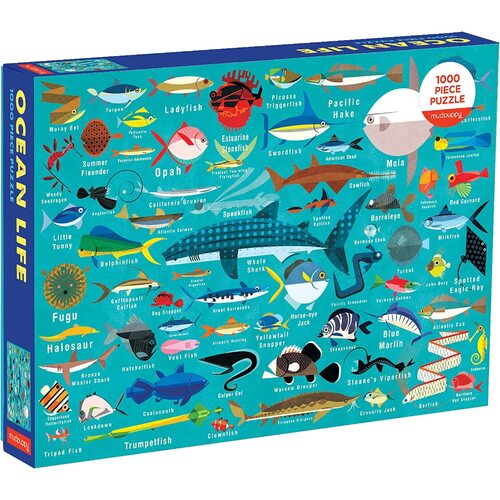 Mudpuppy - Ocean Life Family Puzzle 1000pc