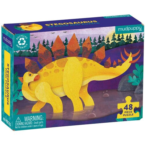 Mudpuppy - Mini Puzzle Stegosaurus 48pc