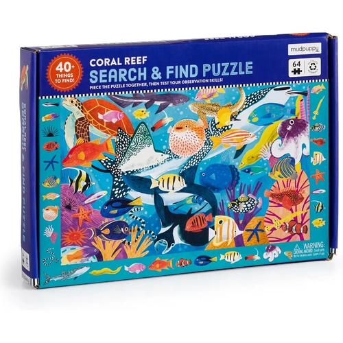 Mudpuppy - Search & Find Puzzle - Coral Reef 64pc