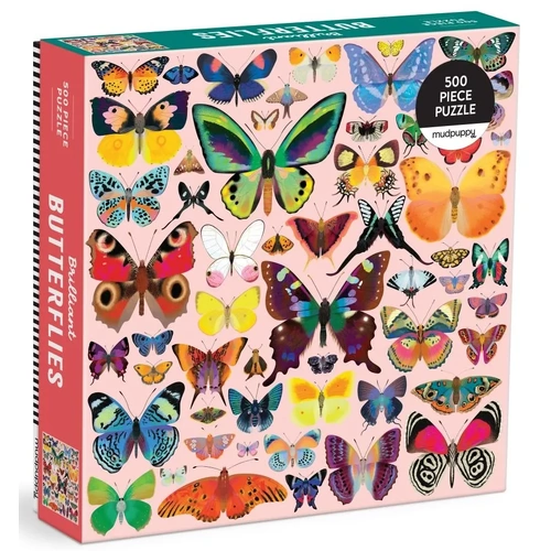 Mudpuppy - Brilliant Butterflies Family Puzzle 500pc