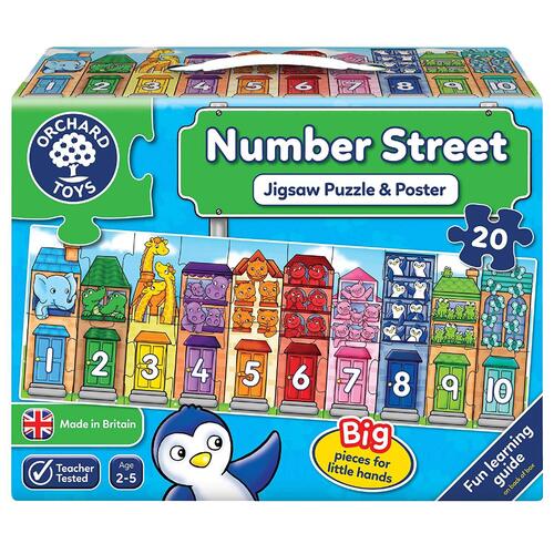 Orchard Toys - Number Street Puzzle 20pc