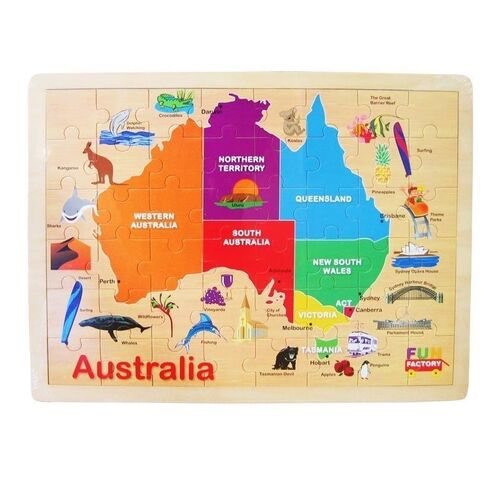 Fun Factory - Australia Map Puzzle 48pc