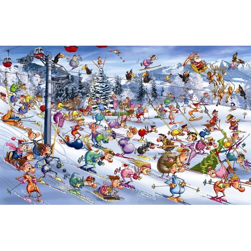 Piatnik - Ruyer, Christmas Skiing Puzzle 1000pce