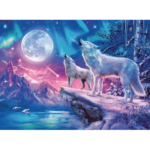 Ravensburger - Wolf At Night Glow in the Dark Puzzle 500pc