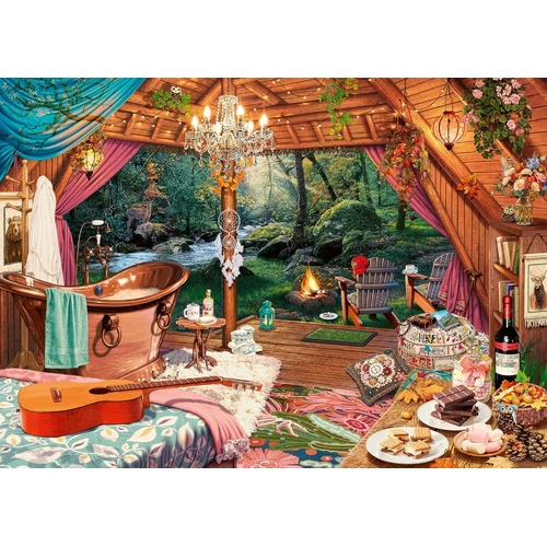 Ravensburger - Cozy Glamping Large Format Puzzle 500pc