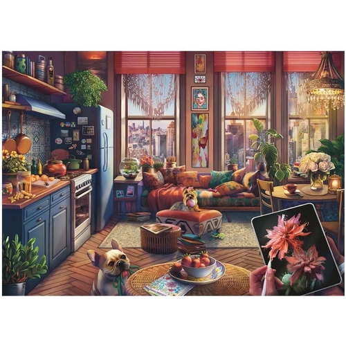 Ravensburger - Cozy Boho Studio Large Format Puzzle 500pc