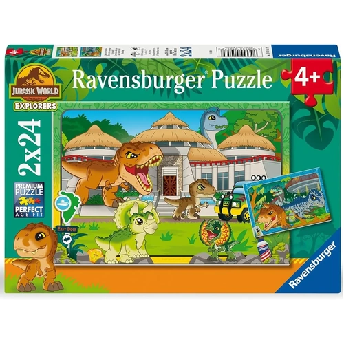 Ravensburger - Jurassic World Explorers Puzzle 2x24pc