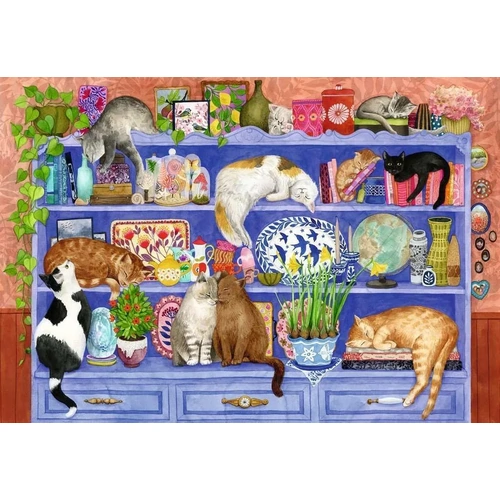 Ravensburger - Cats on the Shelf Large Format Puzzle 200pc