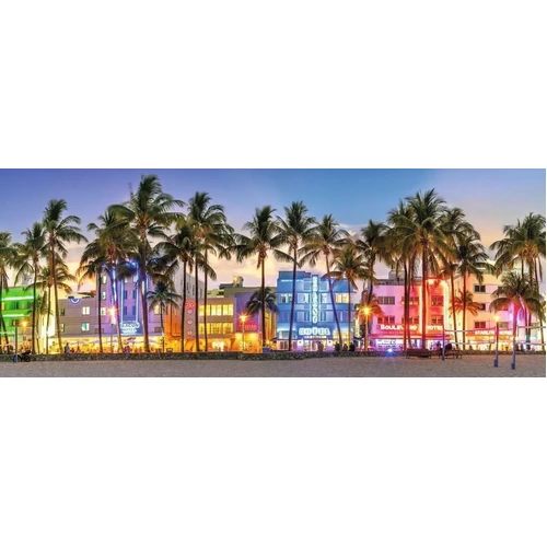 Ravensburger - Night Glow on Ocean Drive Panorama Puzzle 1000pc