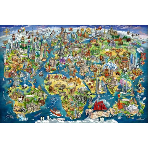 Ravensburger - Illustrated World Map Puzzle 5000pc