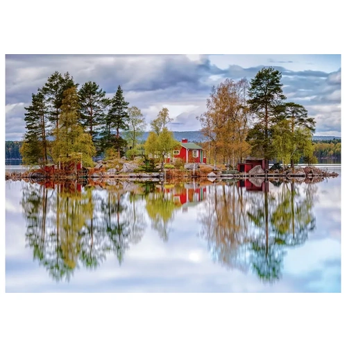 Ravensburger - Lake in Nrrbrnningen, Sweden Puzzle 1000pc