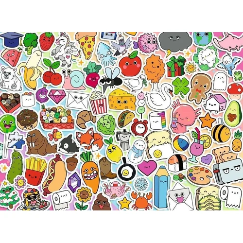 Ravensburger - Cute Kawaii Chaos Puzzle 500pc