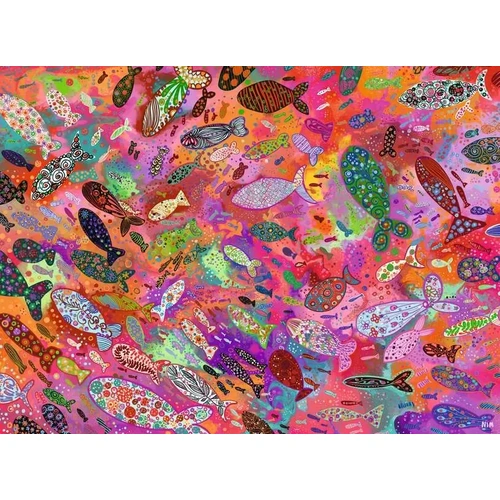 Ravensburger - Fish in Fuchsia Puzzle 500pc