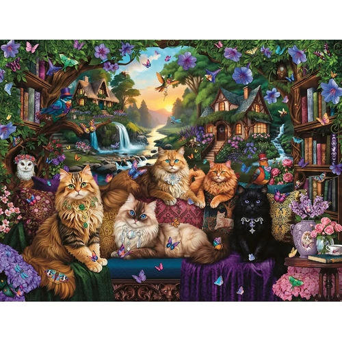 Ravensburger - Cat Tail Cottage Puzzle 2000pc