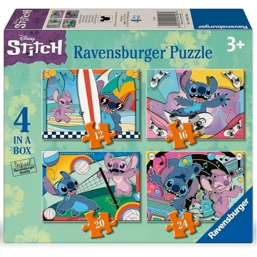 Ravensburger - Disney Stitch 4 Puzzles In A Box