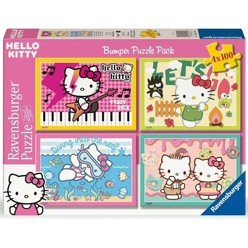 Ravensburger - Hello Kitty Bumper Puzzle Pack 4x100pc