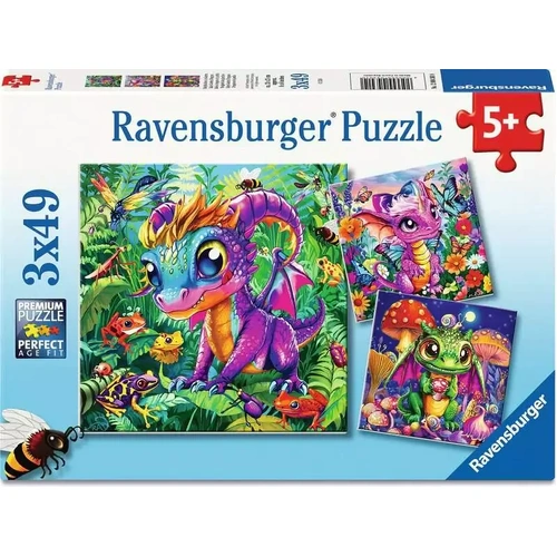 Ravensburger - Baby Garden Dragons Puzzle 3x49pc
