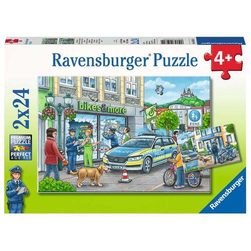 Ravensburger - Police at Work! Puzzle 2x24pc