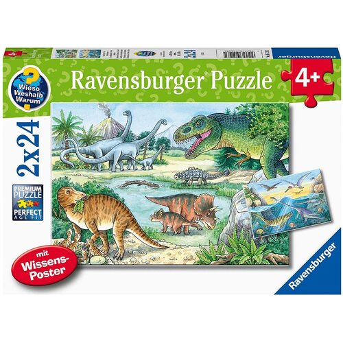 Ravensburger - Dinosaurs of Land and Sea Puzzle 2x24pc